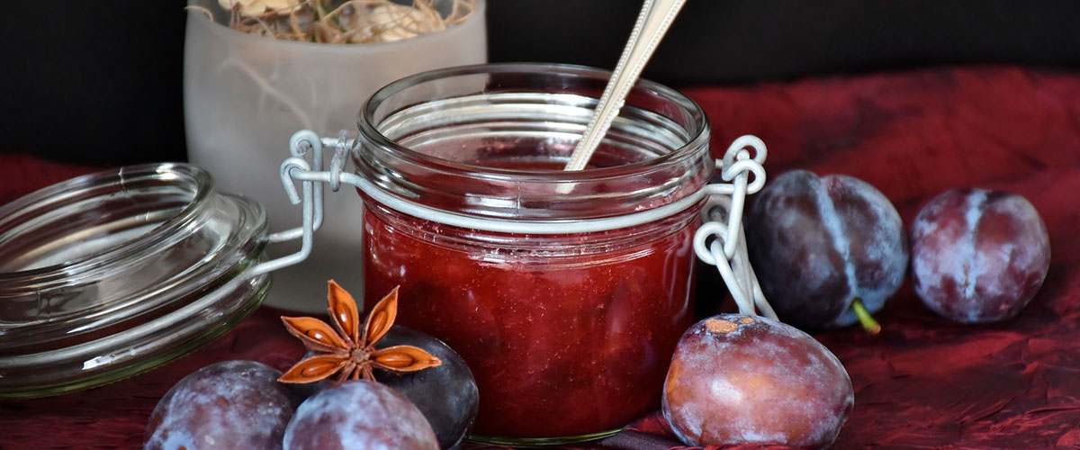 Mermelada natural de ciruela con agar-agar