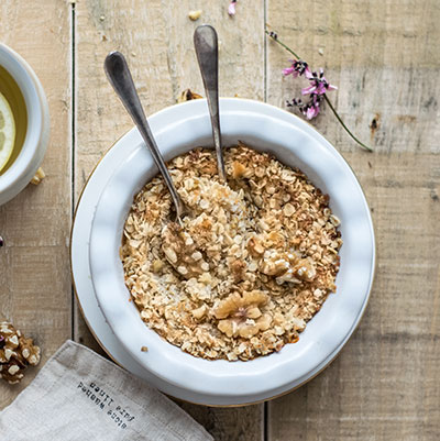 Receta porridge para mejorar perfil lipídico